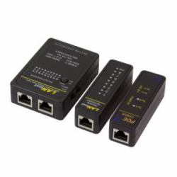 LogiLink WZ0015P comprobador de cables de red Negro 