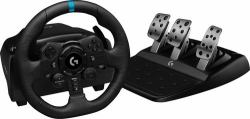Logitech G923 - Wheel and pedals set - wired - black - for PC, Sony PlayStation 4