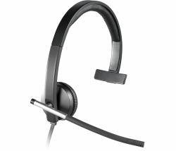 Logitech H650E Auriculares Alámbrico Diadema Oficina/Centro de llamadas USB tipo A Negro, Plata 