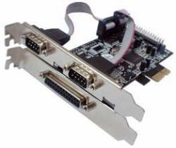 Longshine Serial & Parallel PCIe Card tarjeta y adaptador de interfaz 