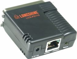 Longshine LCS-PS110-A servidor de impresión LAN Ethernet Negro 