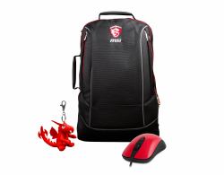 MSI Gaming Xmas Pack 2016 mochila Negro, Rojo 
