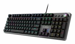 MSI FORGE GK310 RED UK teclado Juego USB QWERTY Inglés internacional Negro  - Versión UK