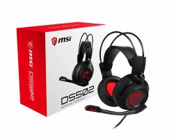 MSI DS502 GAMING HEADSET auricular y casco Auriculares Alámbrico Diadema Juego Negro, Rojo 