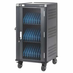 Manhattan Laptop Charging Cart/Trolley - Via Ac Adapter [Eu] 30-Bay, - Install Device'S Ac Adapter [Power Cables] Into Unit, Suitable For All Laptops - Warranty: 12M