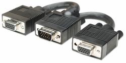 Manhattan 304559 cable VGA 0,015 m VGA [D-Sub] 2 x VGA [D-Sub] Negro 