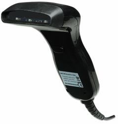 Manhattan Escáner de códigos de barras CCD de contacto, de mano, USB, ancho de lectura 80 mm, cable de 152 cm, luz ambiental máx. 3.000 lux, negro, garantía 3 años 