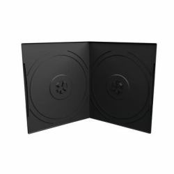 MediaRange BOX10-2 funda para discos ópticos Funda de DVD 2 discos Negro 