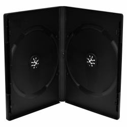 MediaRange BOX12-M funda para discos ópticos Funda de DVD 2 discos Negro 