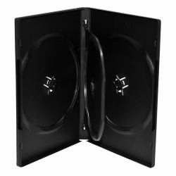 MediaRange BOX17 funda para discos ópticos Funda de DVD 4 discos Negro 