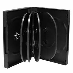 MediaRange BOX35-10 funda para discos ópticos Funda de DVD 10 discos Negro 