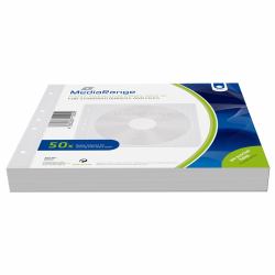 MediaRange BOX60 funda para discos ópticos 2 discos Blanco 