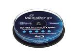 MediaRange MR507 disco blu-ray lectura/escritura [BD] BD-R 50 GB 10 pieza[s] 