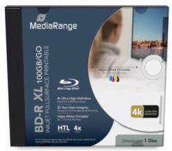 MediaRange MR520 disco blu-ray lectura/escritura [BD] BD-R 100 GB 1 pieza[s] 