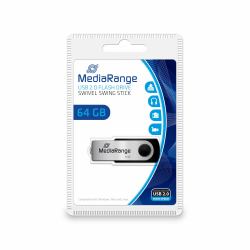 MediaRange 64GB USB 2.0 unidad flash USB USB Type-A / Micro-USB Negro, Plata 