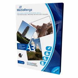 MediaRange MRINK109 papel fotográfico A3 Blanco De alto brillo 
