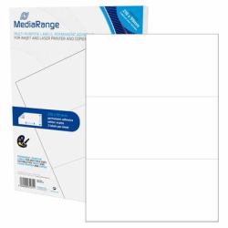 MediaRange MRINK142 etiqueta autoadhesiva Permanente Blanco 150 pieza[s] 