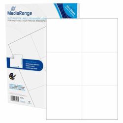 MediaRange MRINK144 etiqueta autoadhesiva Permanente Blanco 300 pieza[s] 