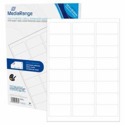 MediaRange MRINK150 etiqueta autoadhesiva Permanente Blanco 1200 pieza[s] 
