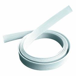 Mercodan Braided sleeve 25-45mm, 50m - white, cable sock, Temp: - -50Â°C to +150Â°C - Warranty: 24M
