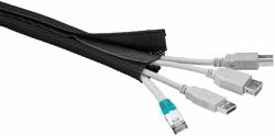 Microconnect CABLESOCK pasacables Negro 