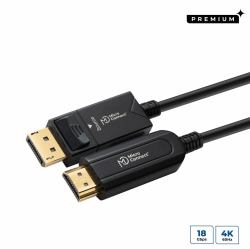 Microconnect DP-HDMI-2000V1.4OP adaptador de cable de vídeo 20 m DisplayPort HDMI tipo A [Estándar] Negro 