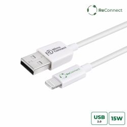 Microconnect ECO-LIGHTNING2 cable de conector Lightning 2 m Blanco 