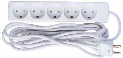 Microconnect GRU0055WDK base múltiple 5 m 5 salidas AC Interior Blanco 