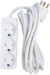 Microconnect GRU033WDK base múltiple 3 m 3 salidas AC Interior Blanco 