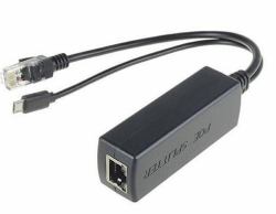 Microconnect MC-POESPLITTER divisor de red Energía sobre Ethernet [PoE] Negro 