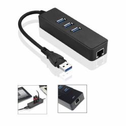 Microconnect MC-USB3.0HUBWETH base para portátil y replicador de puertos USB 3.2 Gen 1 [3.1 Gen 1] Type-A Negro 