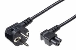 Microconnect PE010830A cable de transmisión Negro 3 m C5 acoplador CEE7/7 