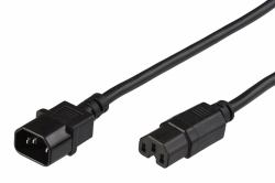 Microconnect PE011405 cable de transmisión Negro 0,5 m C14 acoplador C15 acoplador 
