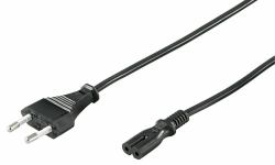Microconnect PE030710 cable de transmisión Negro 1 m Enchufe tipo C C7 acoplador 