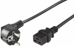 Microconnect PE0771905 cable de transmisión Negro 5 m Enchufe tipo E+F C19 acoplador 