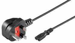 Microconnect PE090718 cable de transmisión Negro 1,8 m Enchufe tipo G C7 acoplador 
