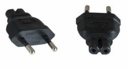 Microconnect PEEUC7AD adaptador de enchufe eléctrico Tipo M C7 Negro 
