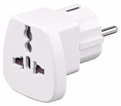Microconnect PETRAVEL adaptador de enchufe eléctrico Universal Blanco 
