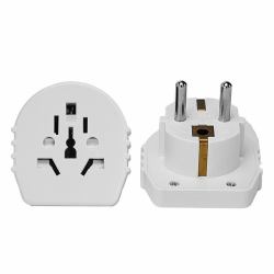 Microconnect PETRAVEL15 adaptador de enchufe eléctrico Universal Blanco 