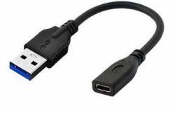 Microconnect USB3.0ACF02 cable USB USB 3.2 Gen 1 [3.1 Gen 1] 0,2 m USB A USB C Negro 