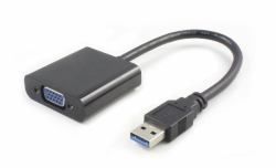 Microconnect USB3.0VGA Adaptador gráfico USB 1920 x 1080 Pixeles Negro 
