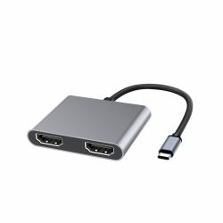 Microconnect USB3.1CHDMIX2 Adaptador gráfico USB Negro 