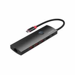 Microconnect USB3.2CCOM20 base para portátil y replicador de puertos Negro 