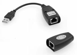 Microconnect USBEXT60M ampliador de red Transmisor y receptor de red Negro 