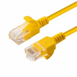 Microconnect V-UTP6A03Y-SLIM cable de red Amarillo 3 m Cat6a U/UTP [UTP] 