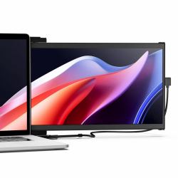 Mobile Pixels Duex Max DS pantalla para PC 35,8 cm [14.1"] 1920 x 1080 Pixeles Full HD LCD Negro 