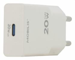 Mobilis 020025 cargador de dispositivo móvil Universal Blanco Corriente alterna Carga rápida Interior 