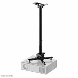 Neomounts CL25-550BL1 Soporte de techo para proyector - alt. 74,5-114,5 cm - fácil montaje - movimiento completo 