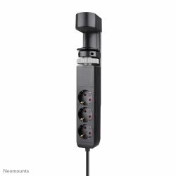 Neomounts DS22-840BL6 Regleta de sobremesa con abrazadera y puertos USB-C y USB-A - carga rápida 