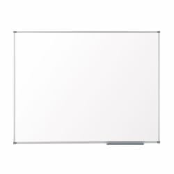 Nobo Pizarra blanca Basic magnética de acero 600x450 mm con marco básico 